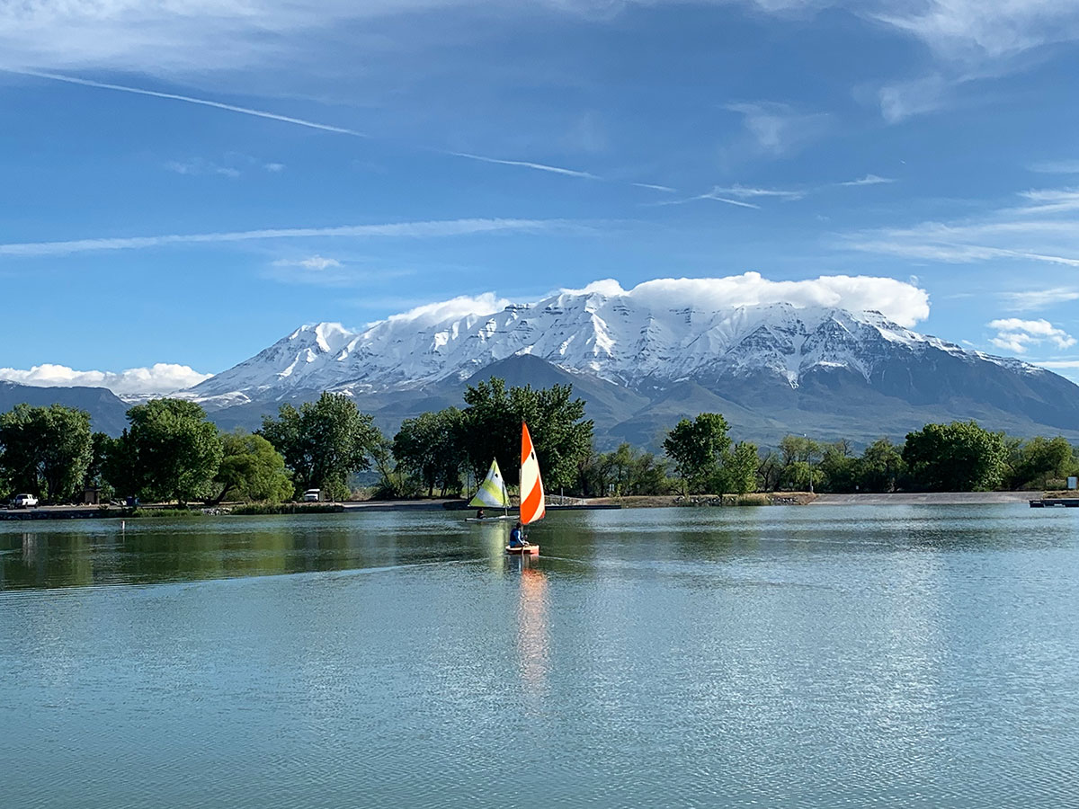 Utah Lake Spring boats